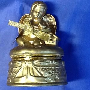 Angelic dreams ceramic angel container